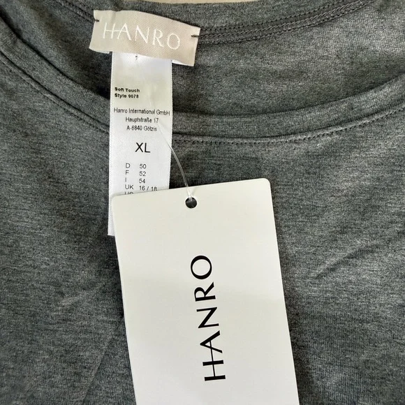 Hanro Gray Tank Tops XL - Picture 3 of 3